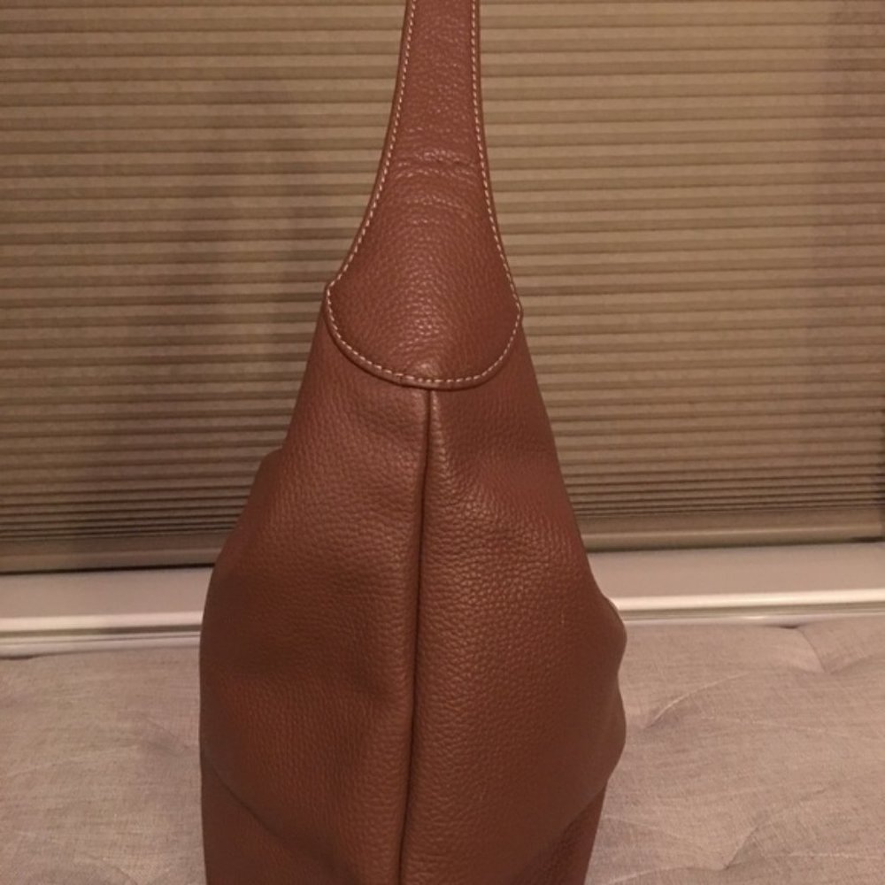 Dooney & Bourke Pebble Leather Logo Lock Hobo - Picture 4 of 7